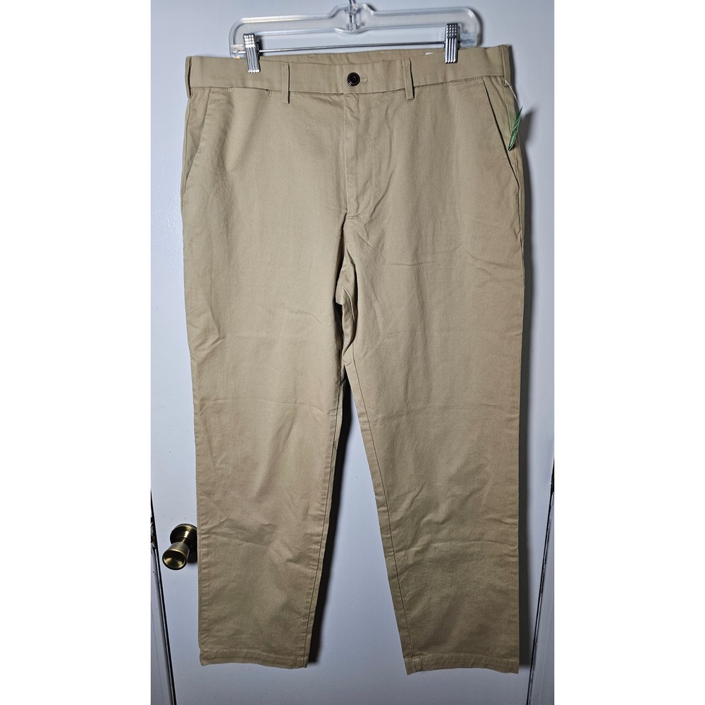 Gap Relaxed Khaki Chinos Mens Size 36x32 Tan Cotton Stretch Pants